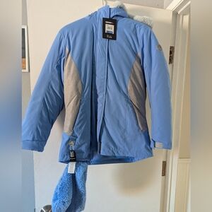 Gerry Weber Kids Light Blue and Gray Puffer Jacket